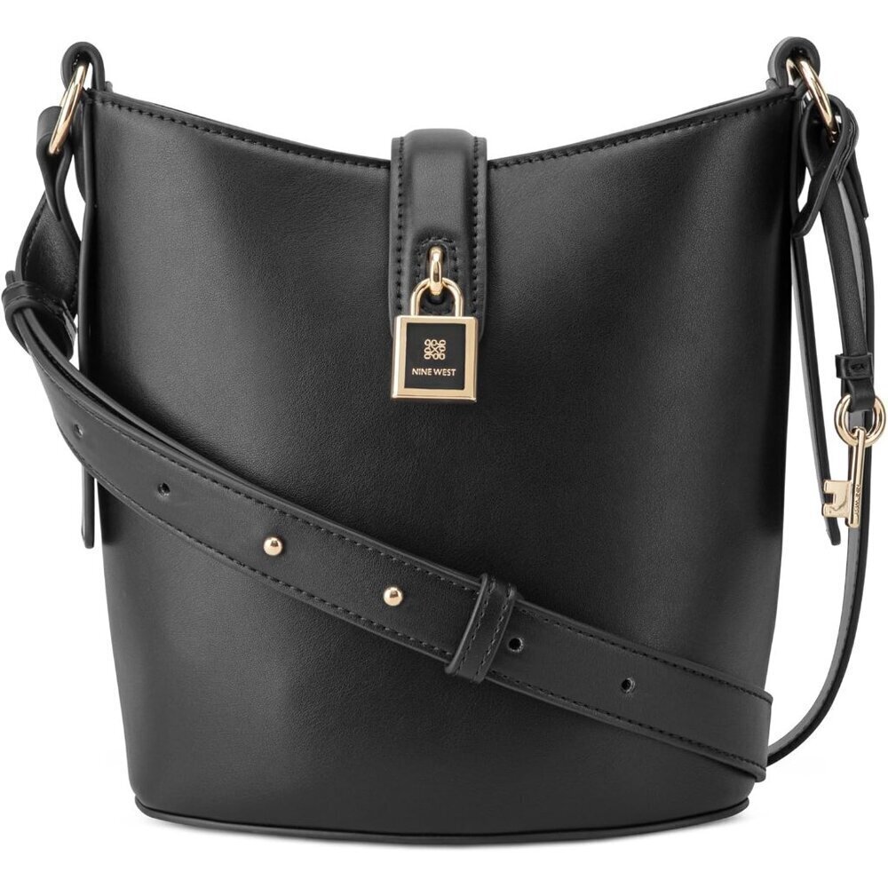 Crossbody Bag Cotton Blend Interior Zipper Lock Key Womens Fashion